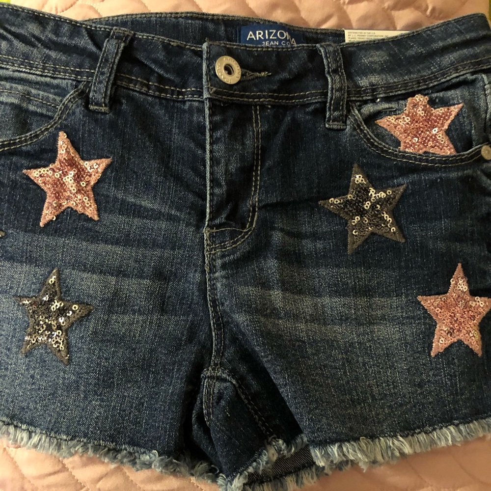 Girls Arizona shorts with cute Stars